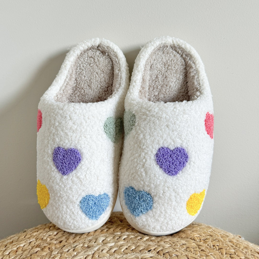 Celestine | Colourful Heart Slippers