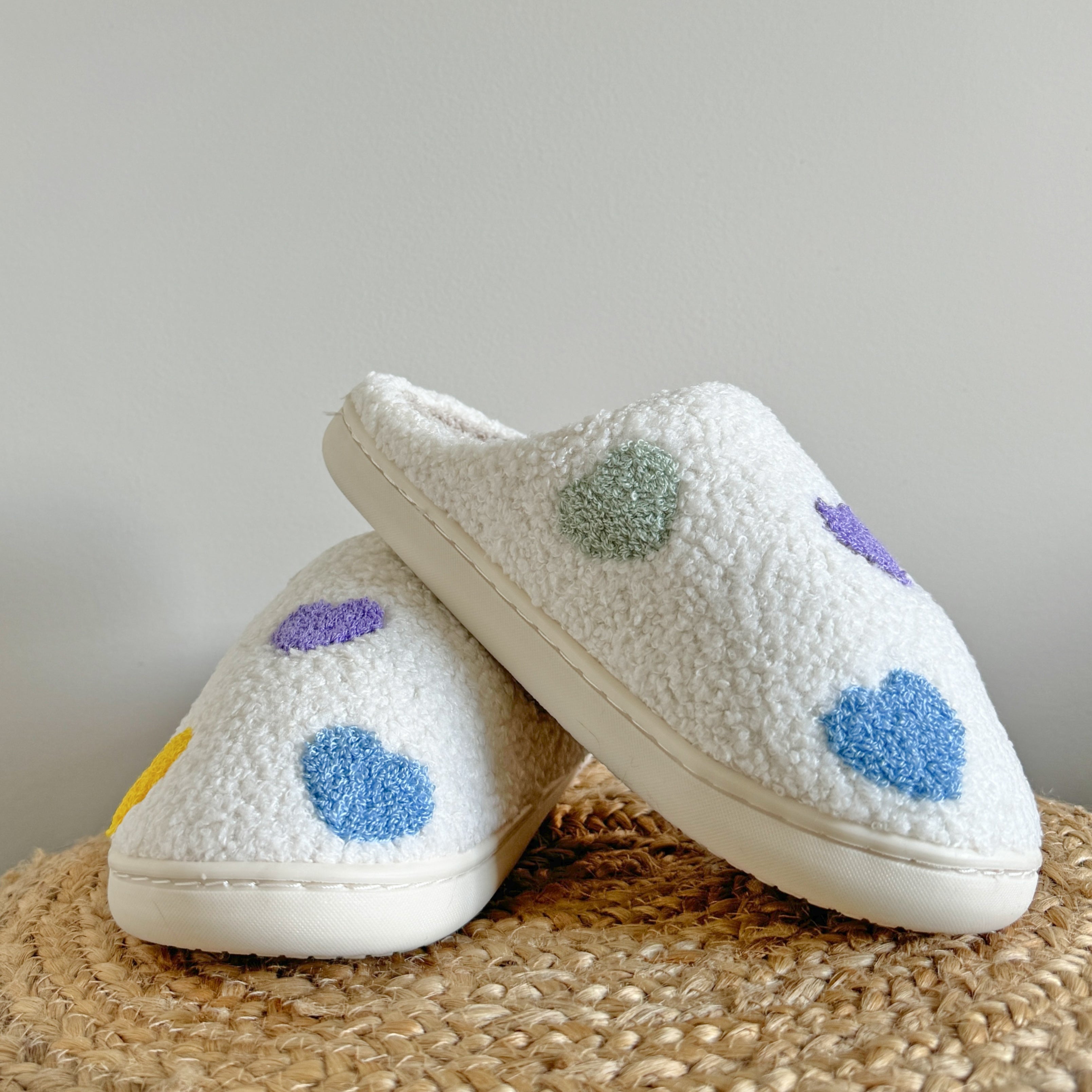 Celestine | Colourful Heart Slippers