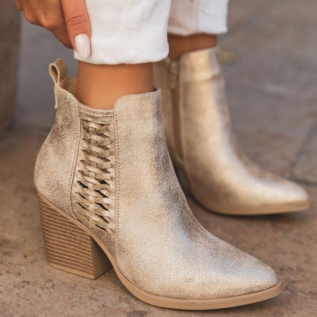 Aurora | Gold Boots