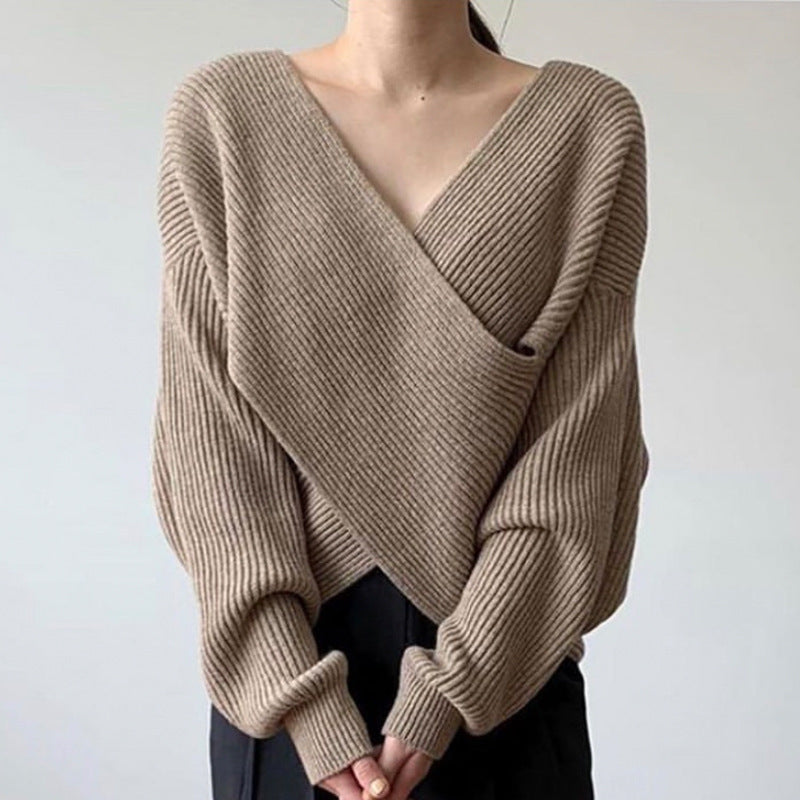 Celestine | Chic Cross Knit Jumper