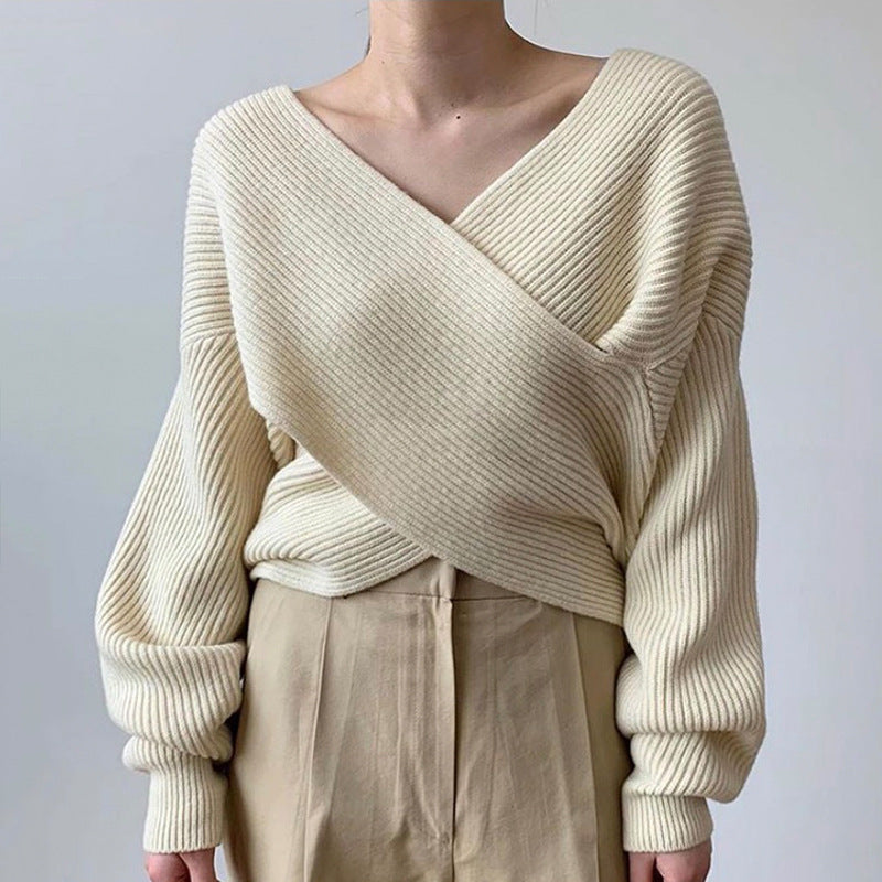 Celestine | Chic Cross Knit Jumper