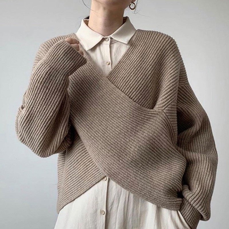 Celestine | Chic Cross Knit Jumper