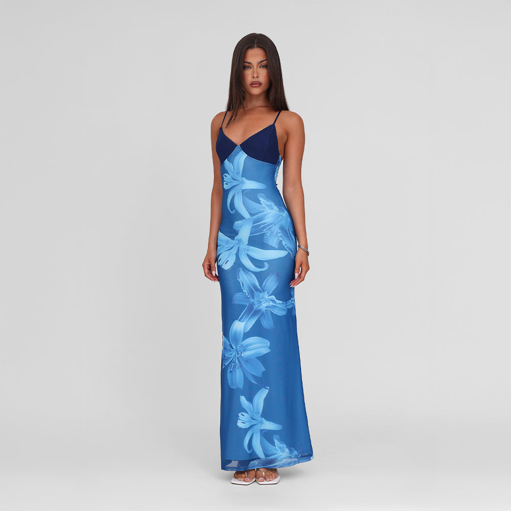Isalène | Orchid Flower Dress