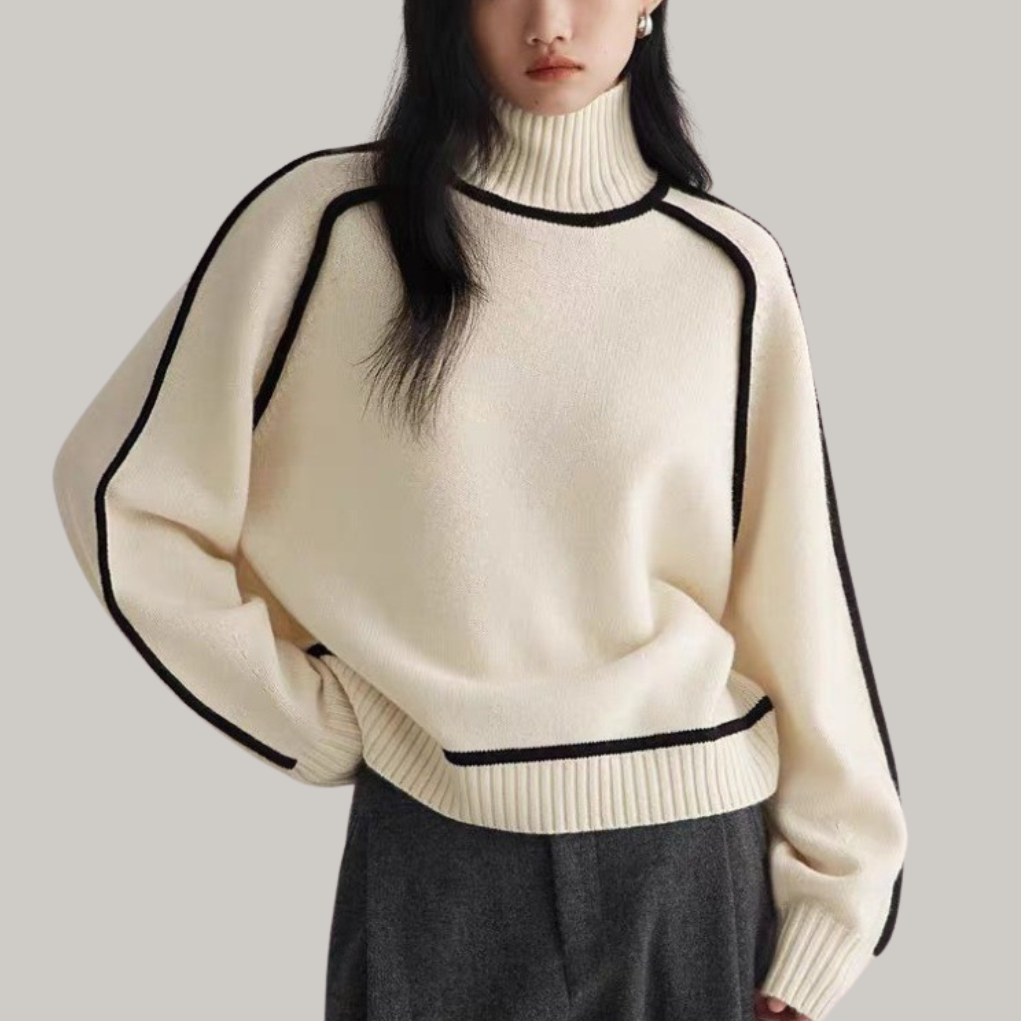 Celestine | Comfortable Roll Neck Jumper