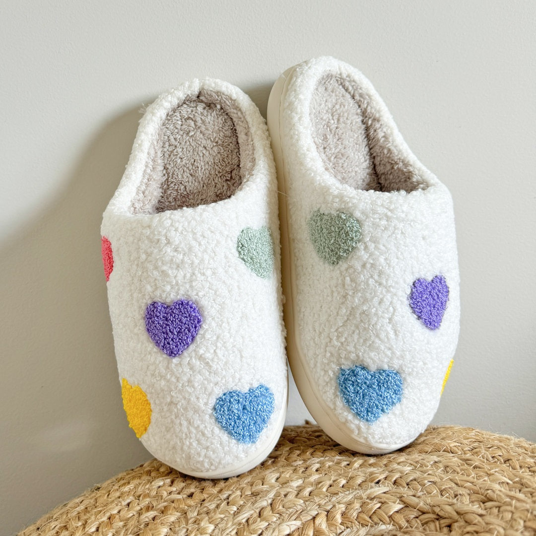 Celestine | Colourful Heart Slippers