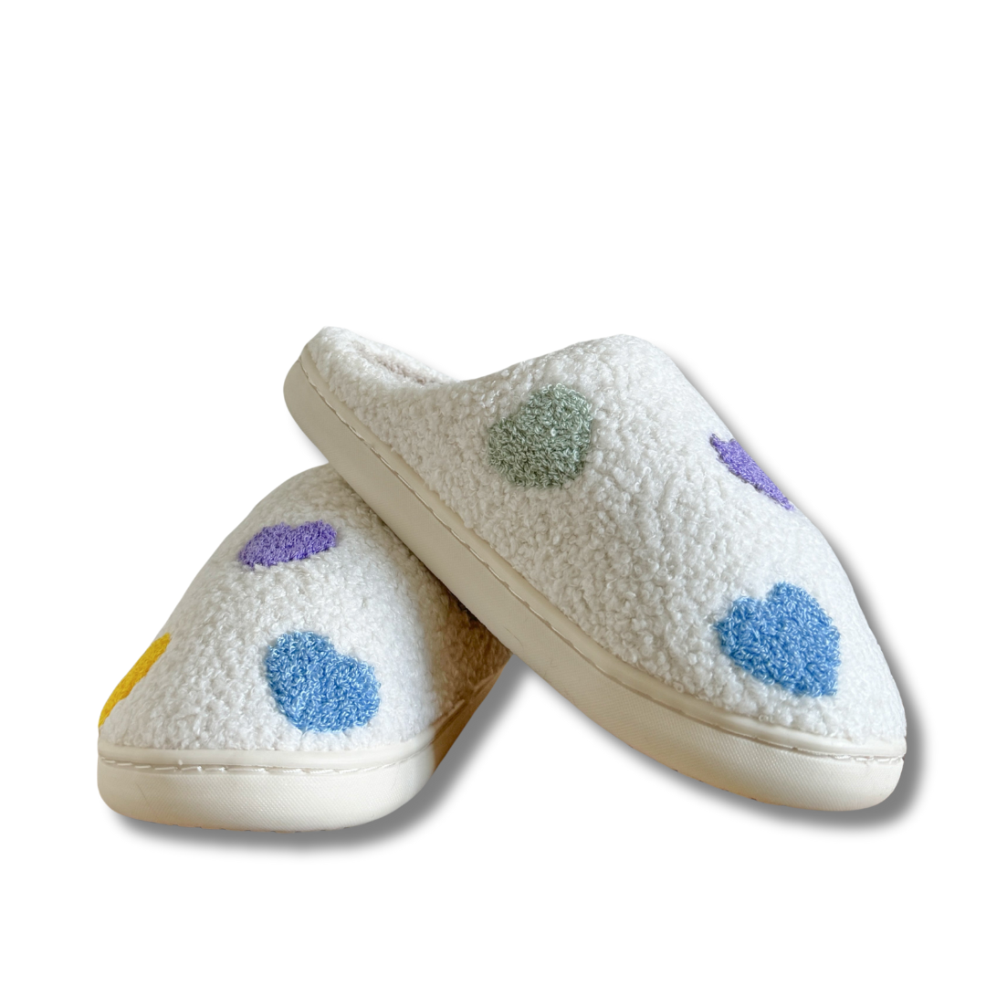 Celestine | Colourful Heart Slippers