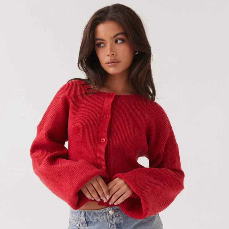 Chloé | Red Cardigan