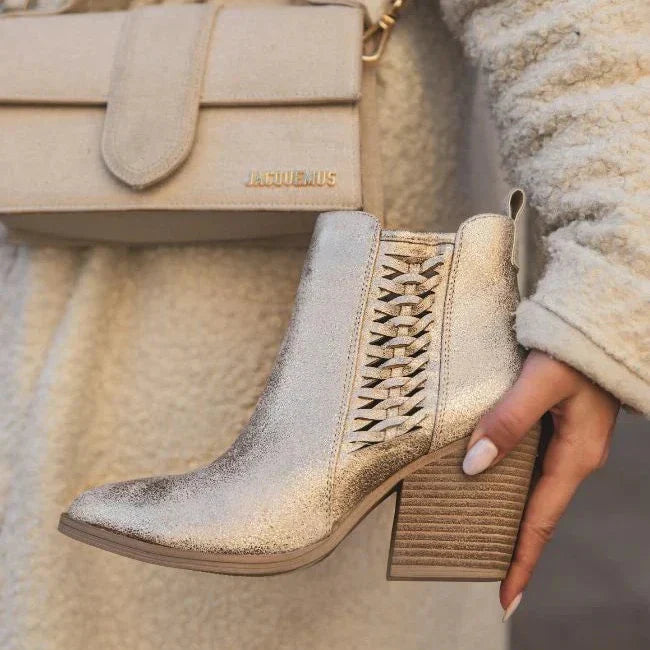 Aurora | Gold Boots